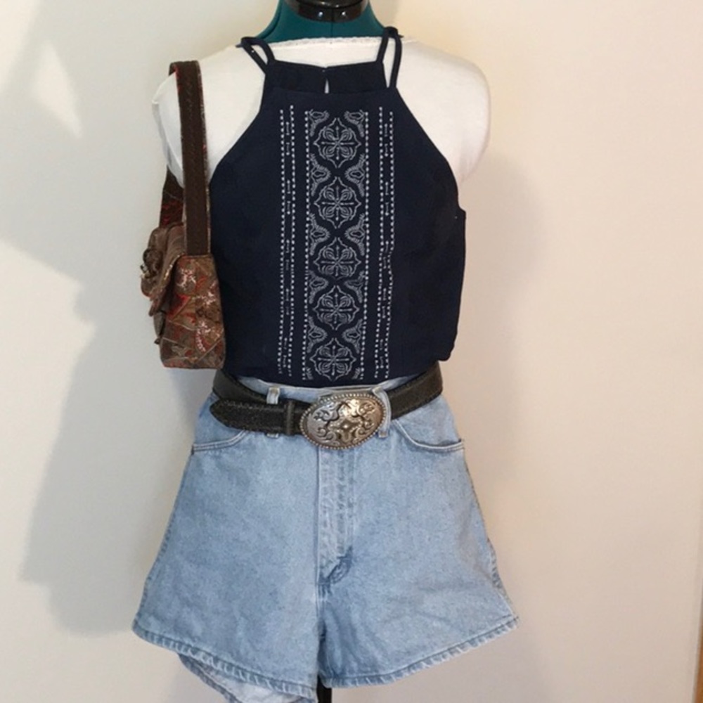 WRANGLER JEAN SHORTS Sz. 7/8 Vintage Moms Style